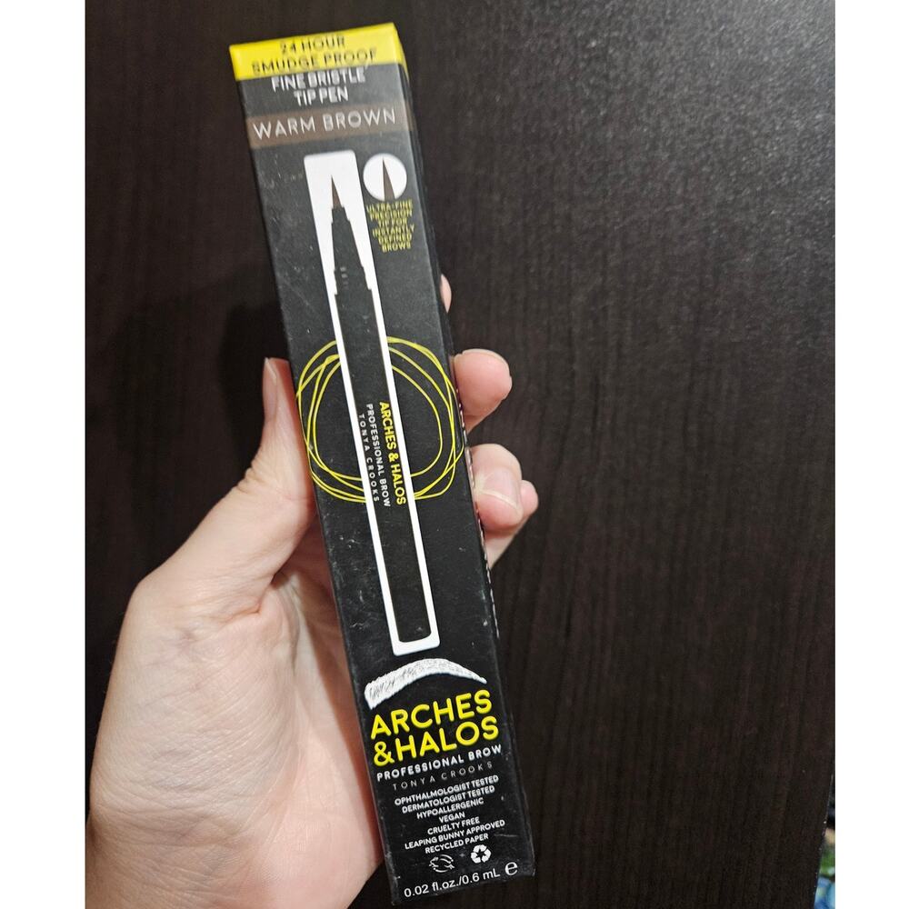 Arches & Halos Professional Brow Fine Bristle Tip Pen Warm Brown